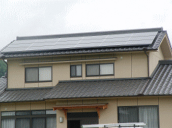 和瓦屋根(むくり屋根へ設置) 和瓦屋根(切妻屋根へ設置)